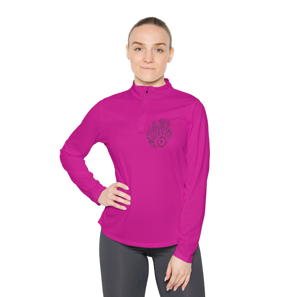 Forest Sketch Women's Quarter-Zip Jacket