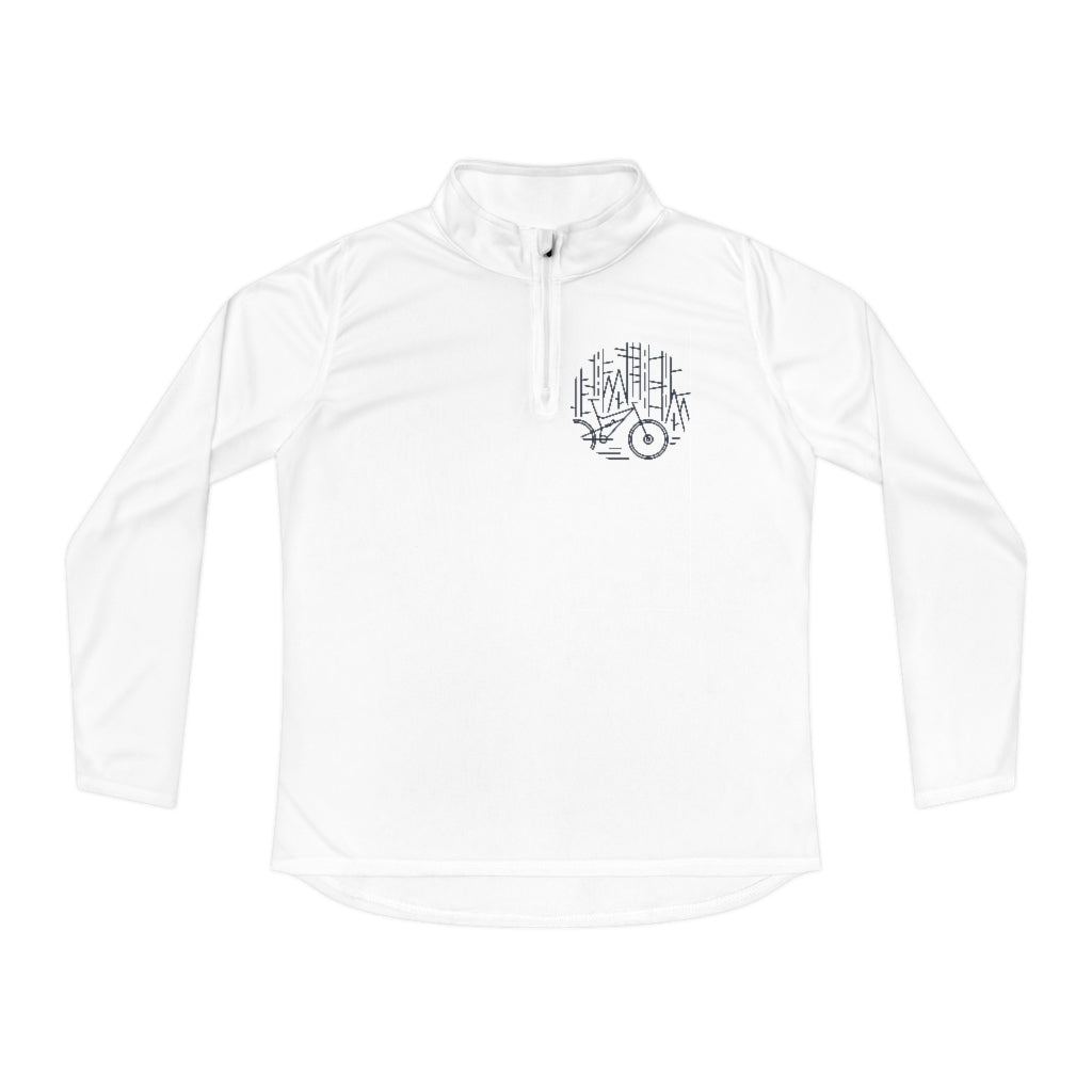 Forest Sketch Women's Quarter-Zip Jacket