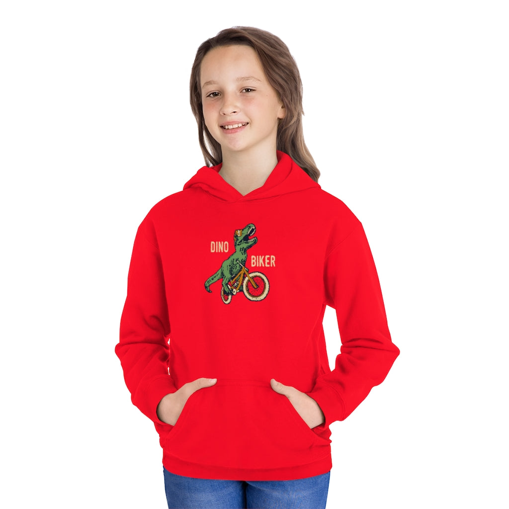 Dino Biker Youth Hoodie