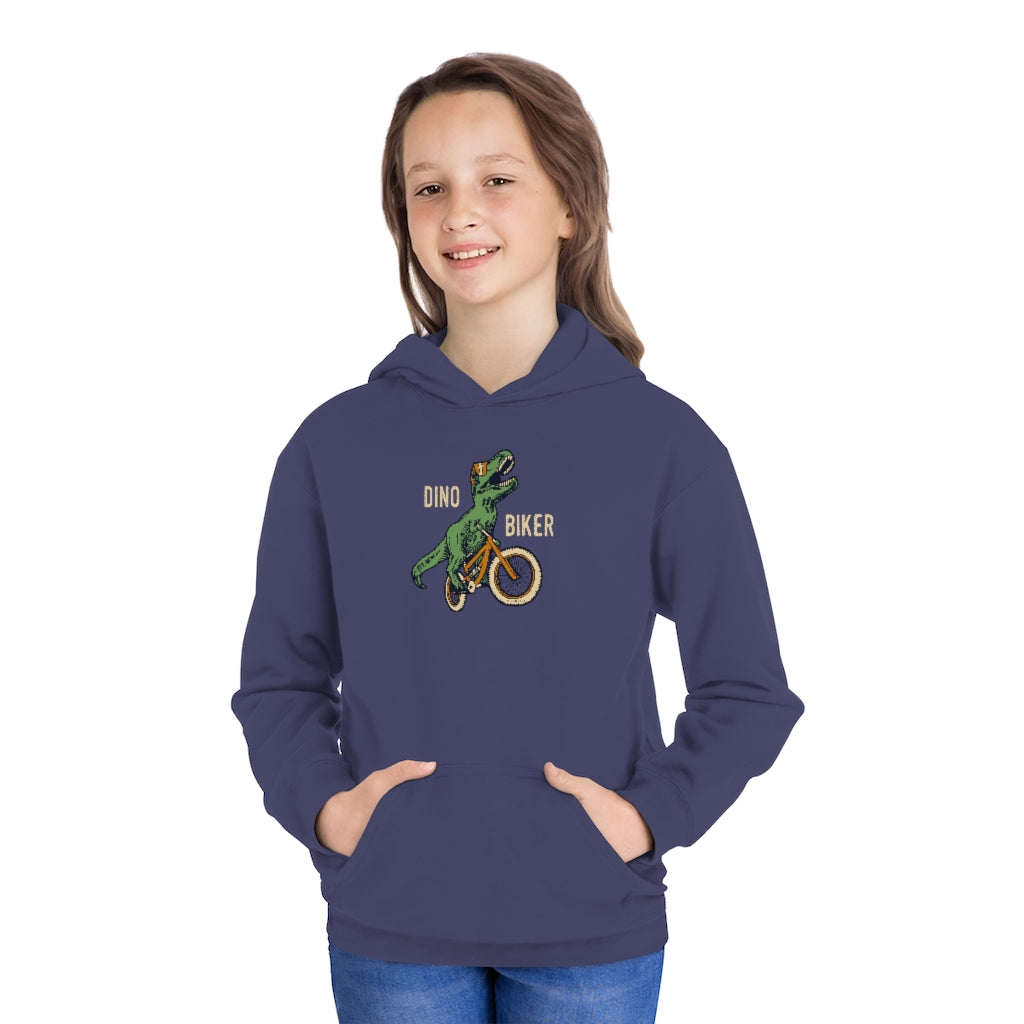 Dino Biker Youth Hoodie