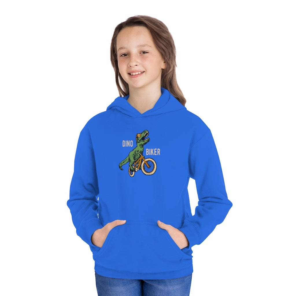 Dino Biker Youth Hoodie