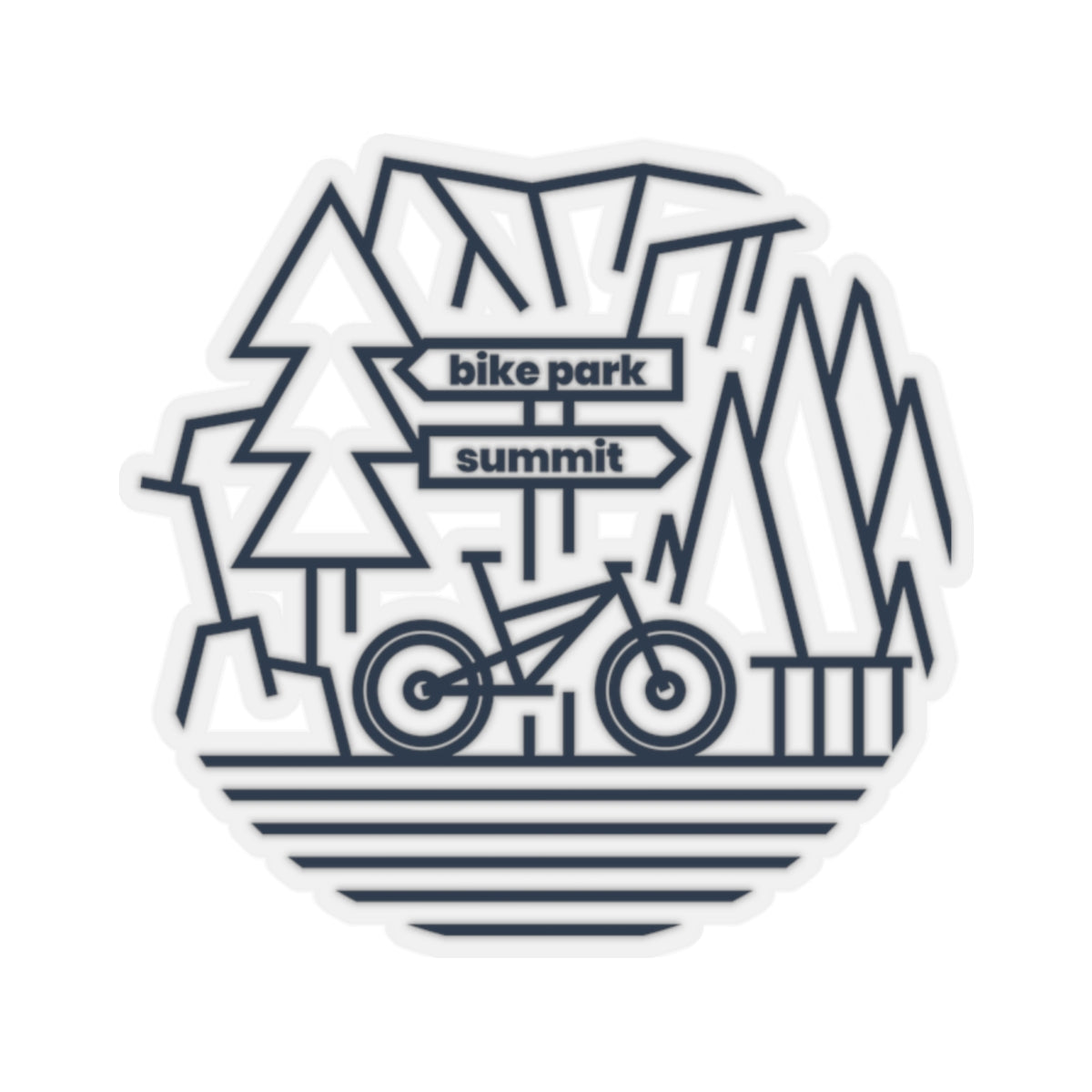 Bike Park Transparent Sticker