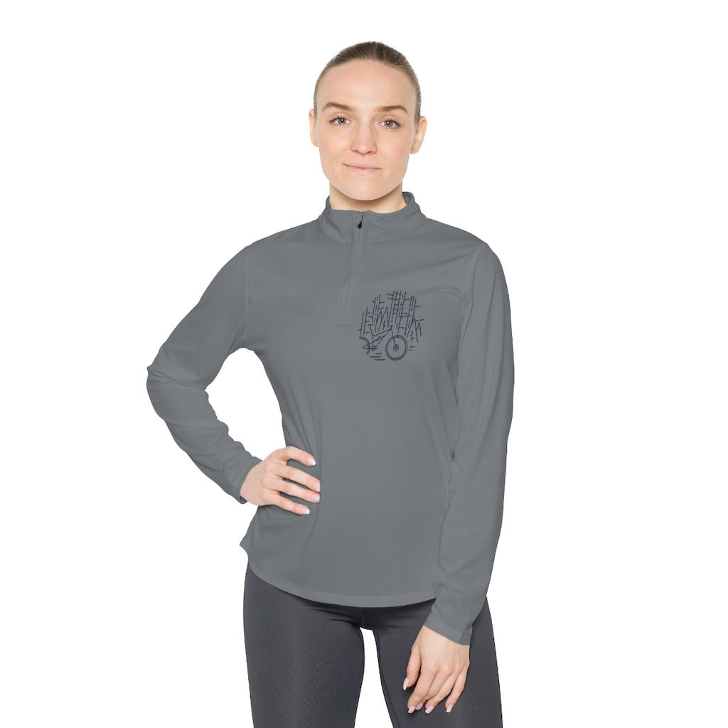 Forest Sketch Women's Quarter-Zip Jacket