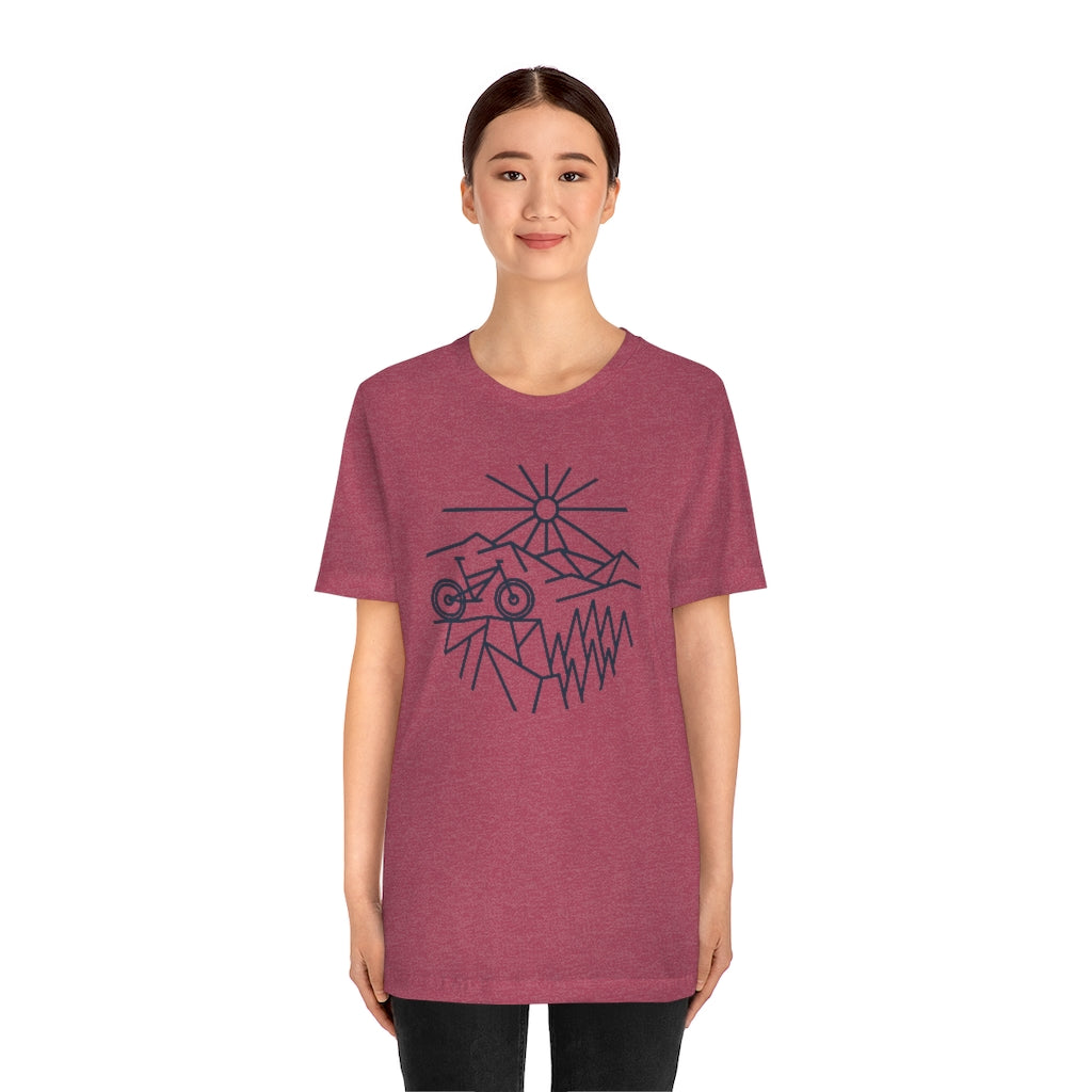 Sunrise Bike Womens T-shirt